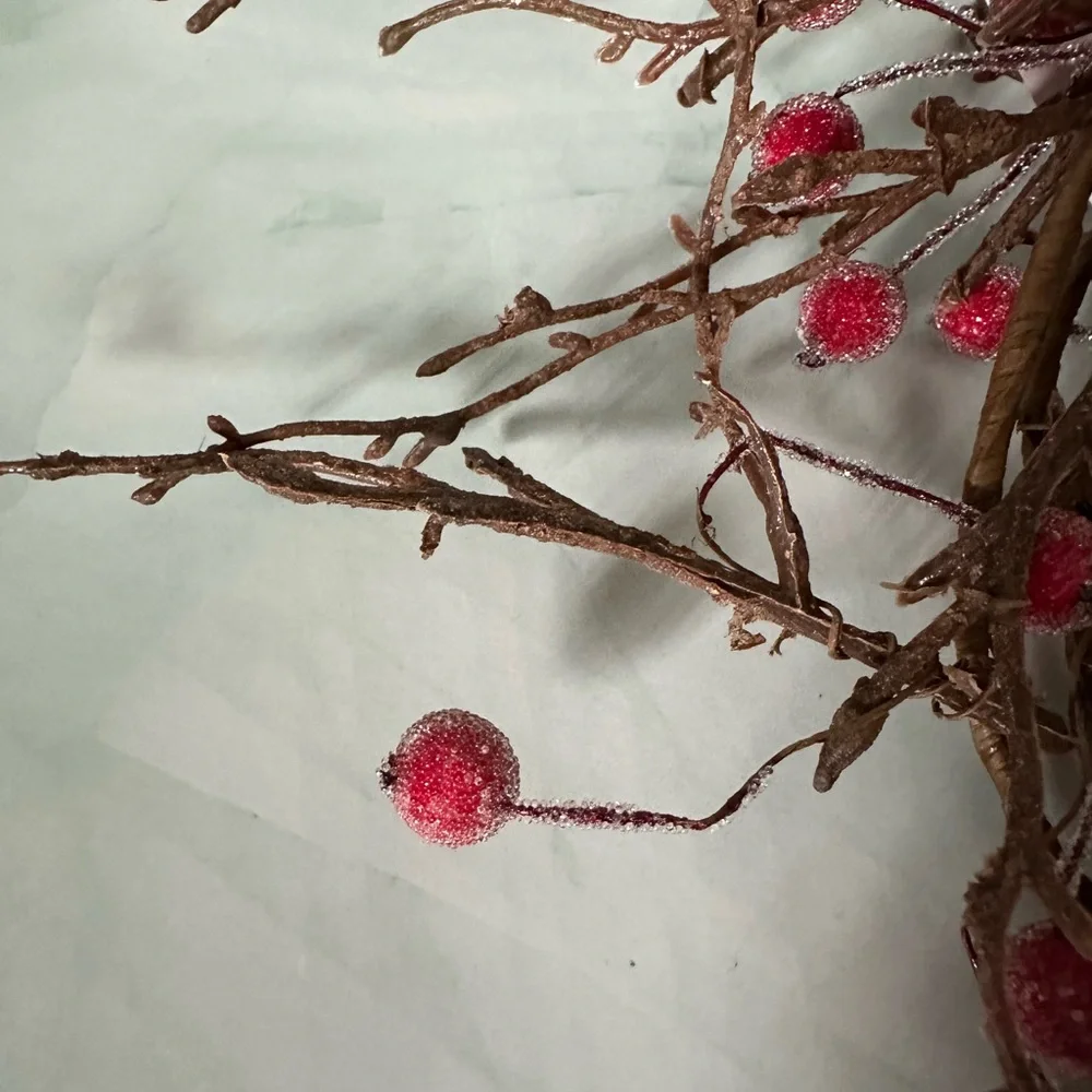 Set of 2 Ashland Festive Berry Garland - Red and Brown
